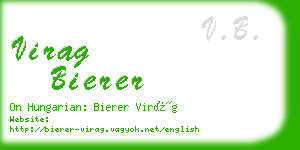 virag bierer business card